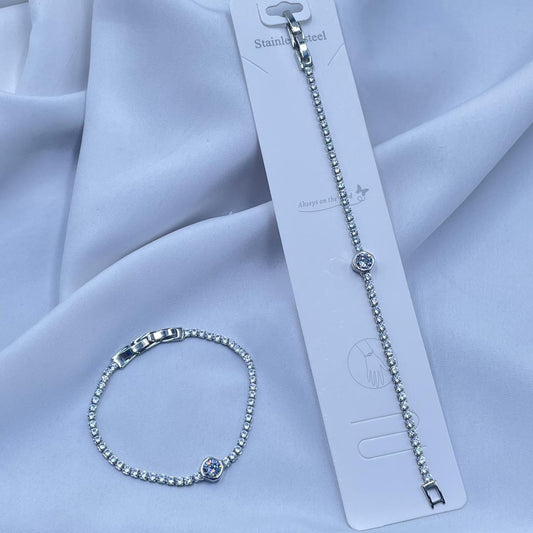 Silver Tennis Bracelet