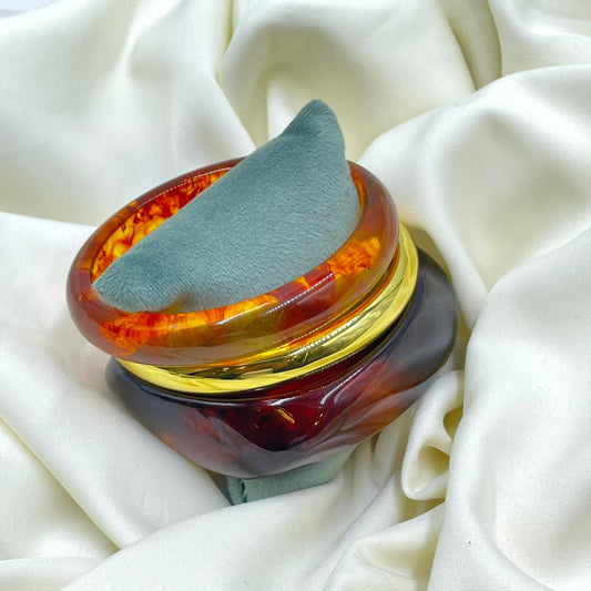 Blush Aura Set Resin Bracelet