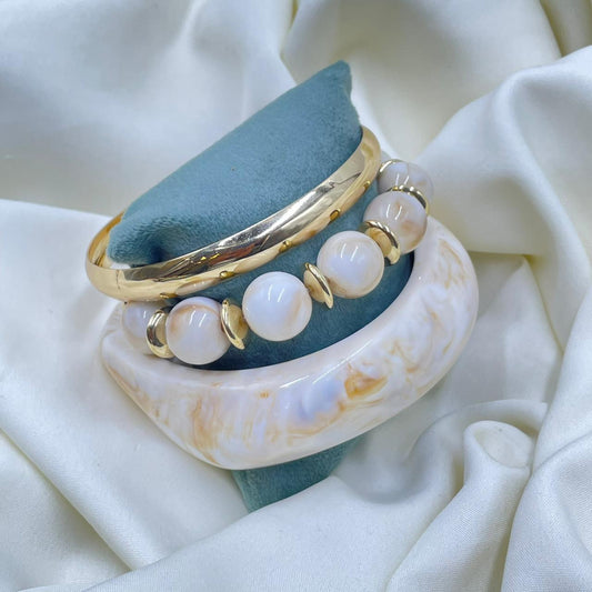 Pearl Ascend Set Resin Bracelet