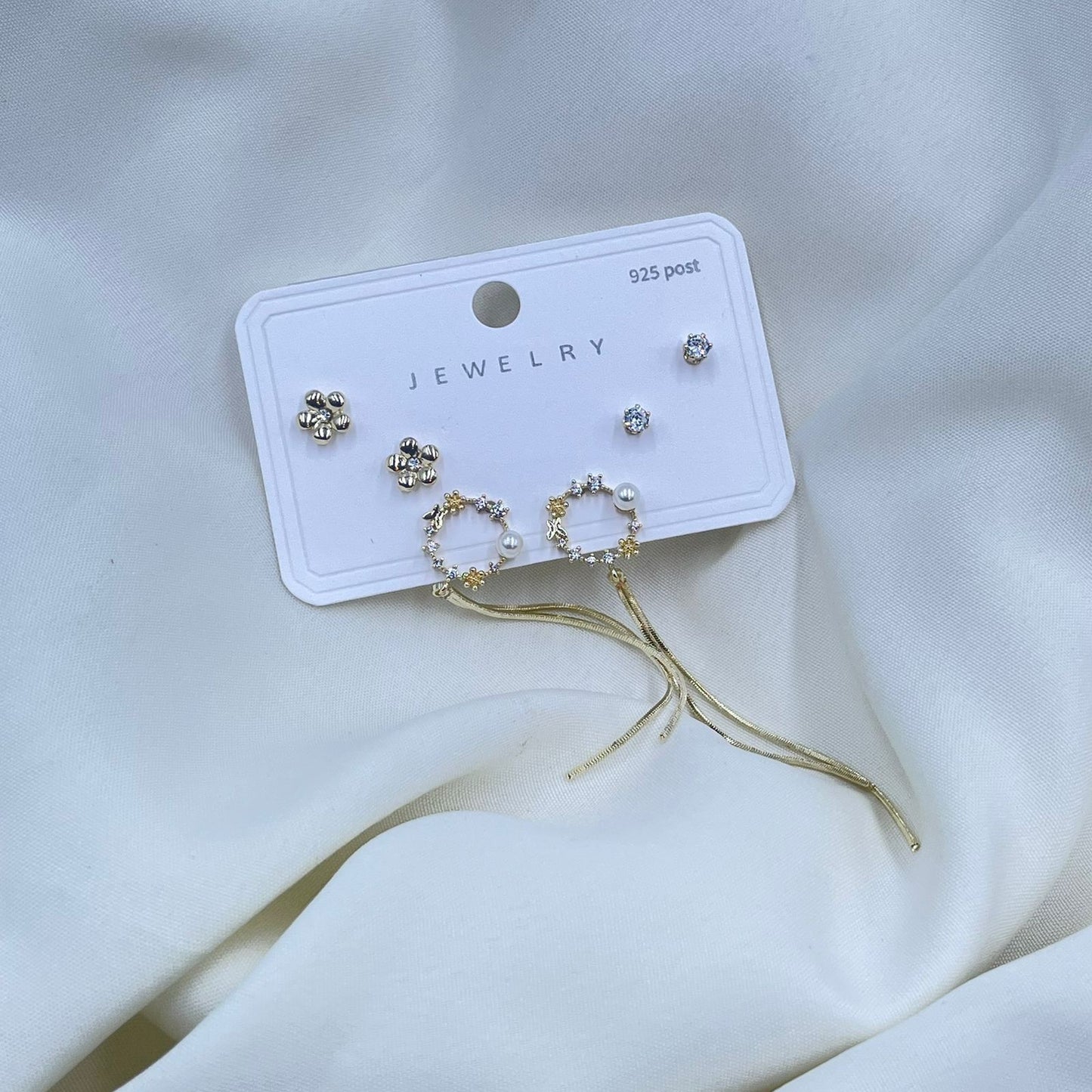 Golden Sparkle Combo Earrings