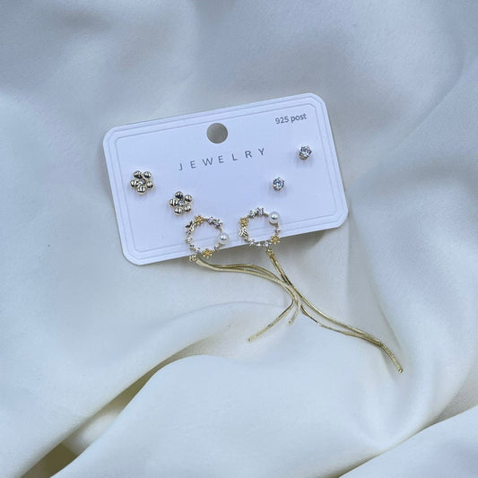 Golden Sparkle Combo Earrings