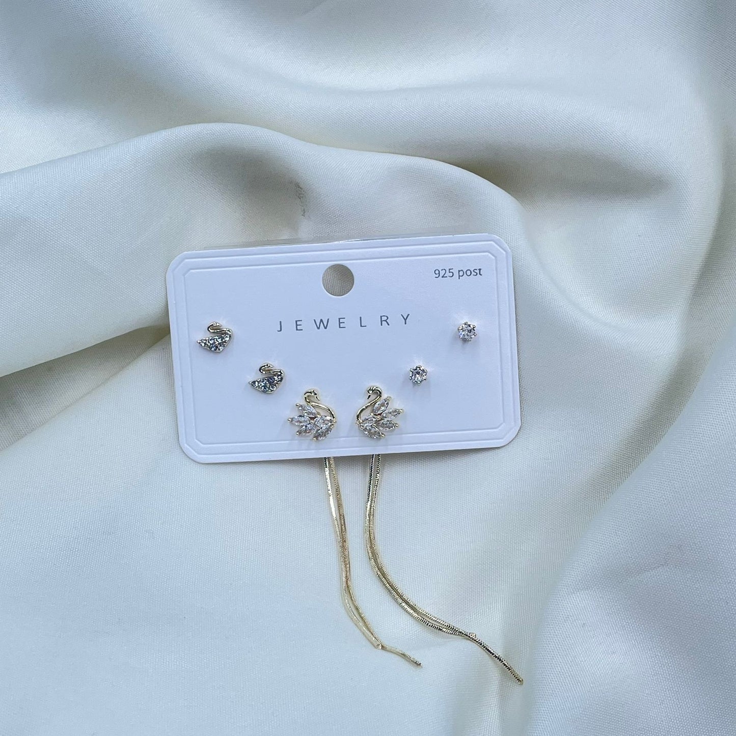 Swan  Combo Earrings