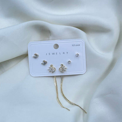 Swan  Combo Earrings