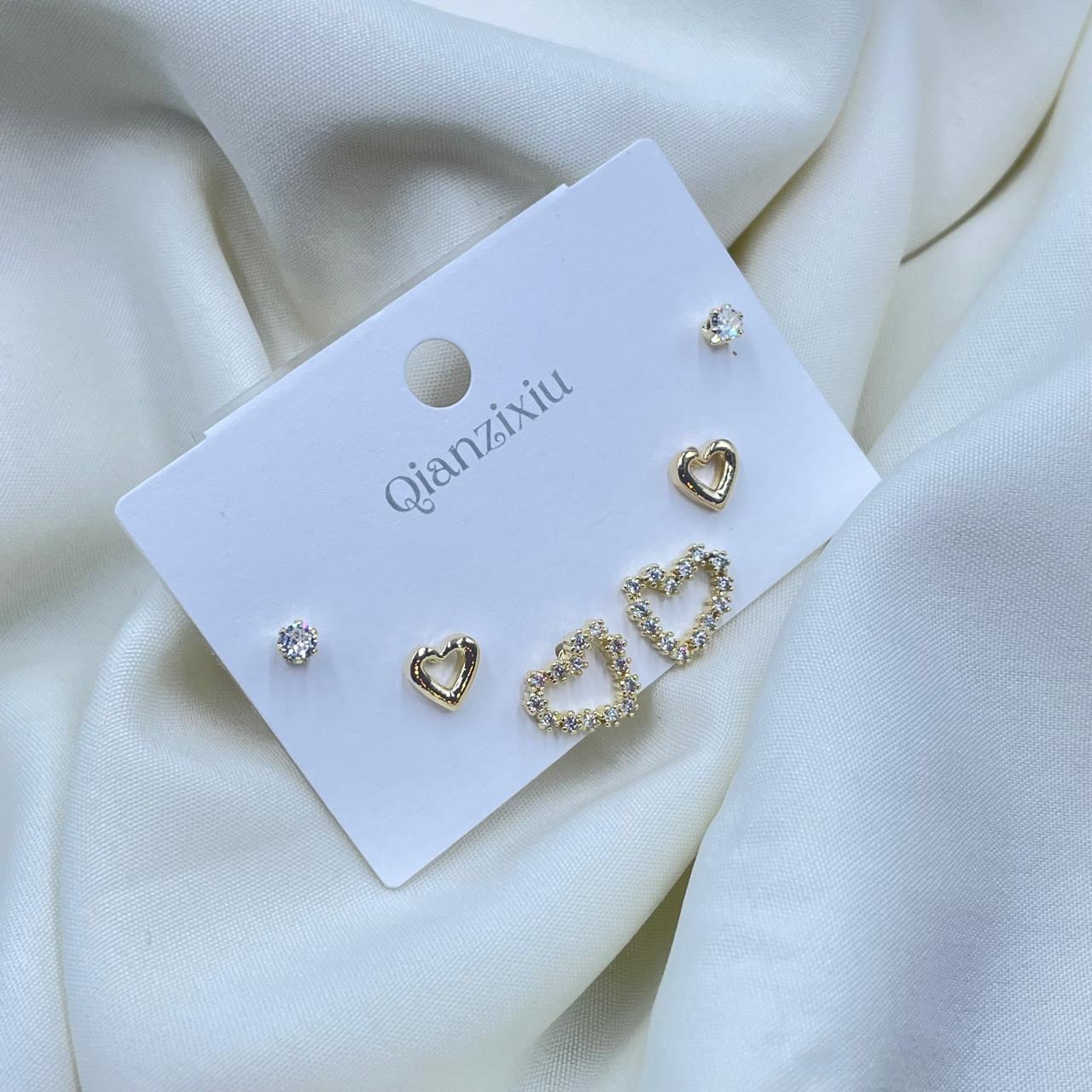 Sweet Heart Combo Earrings