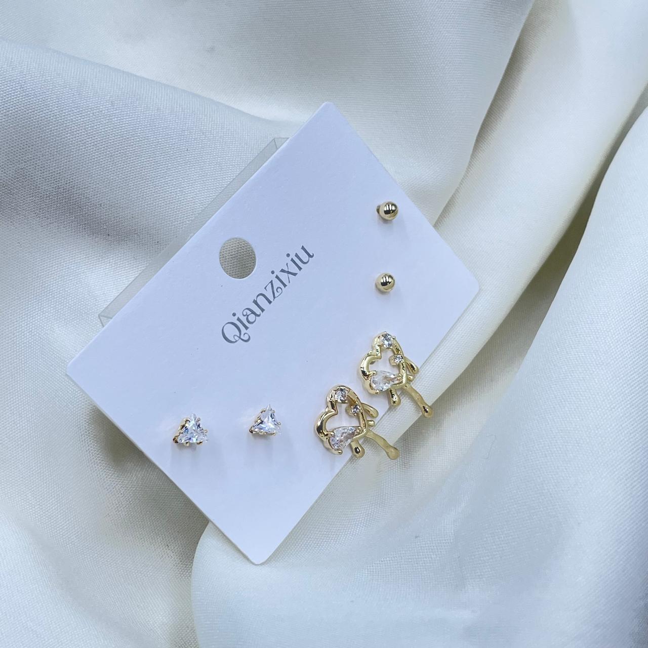 Melting Heart Combo Earrings