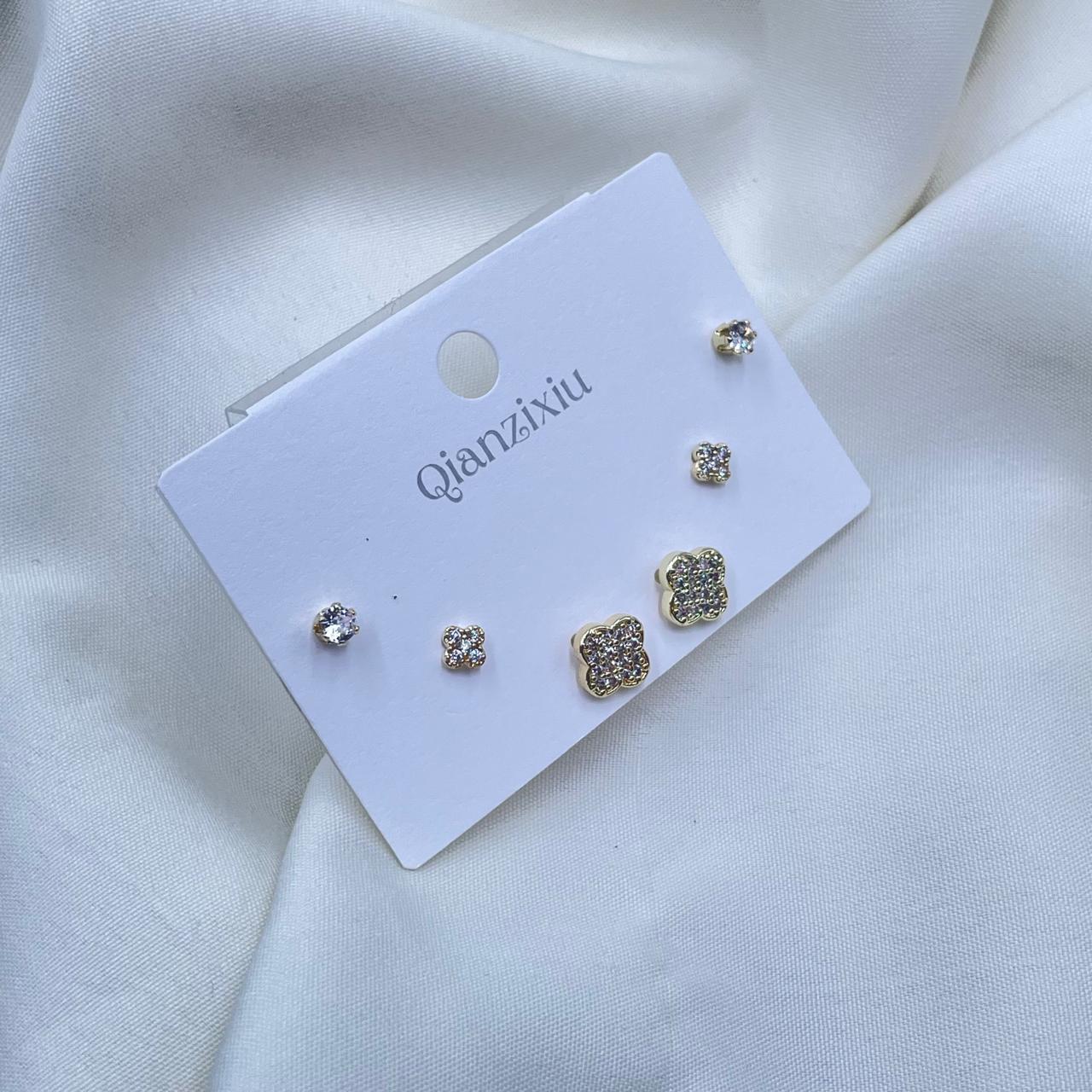 Golden Glow Combo Earrings