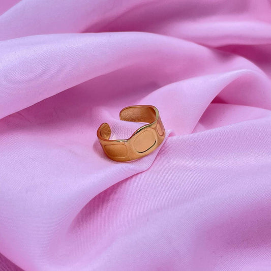 Abstract Gold Ring