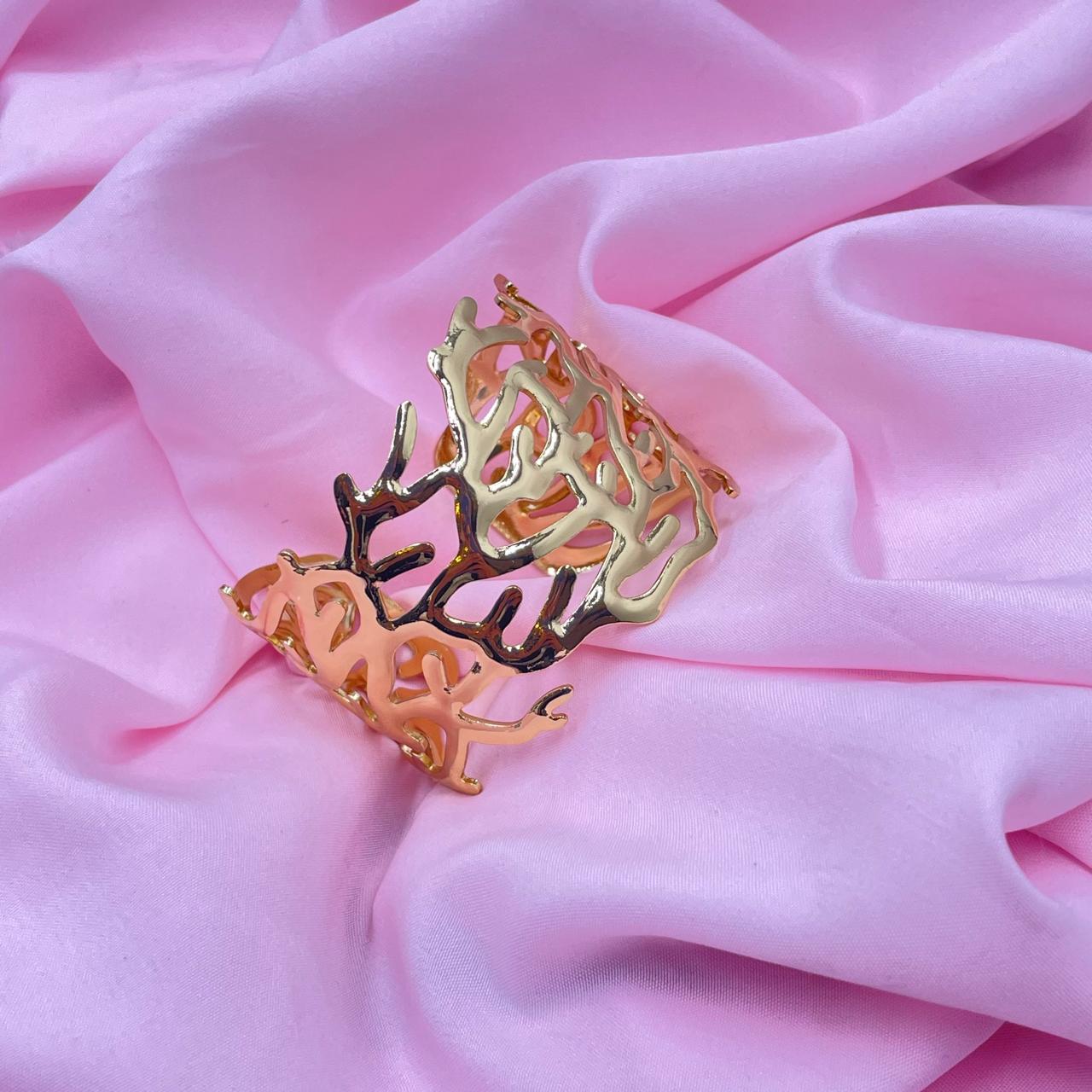 Golden Aura Cuff Bracelet