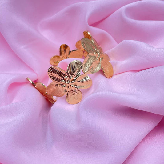 Flower Cuff  Bracelets