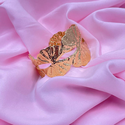 Golden Whisper Cuff Bracelet