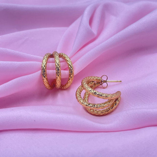 Golden Durbar Hoops