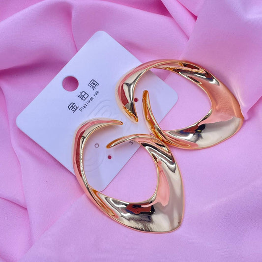 Chrome Finish Earrings