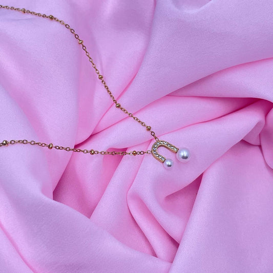 Soft Edge Pearl Necklace