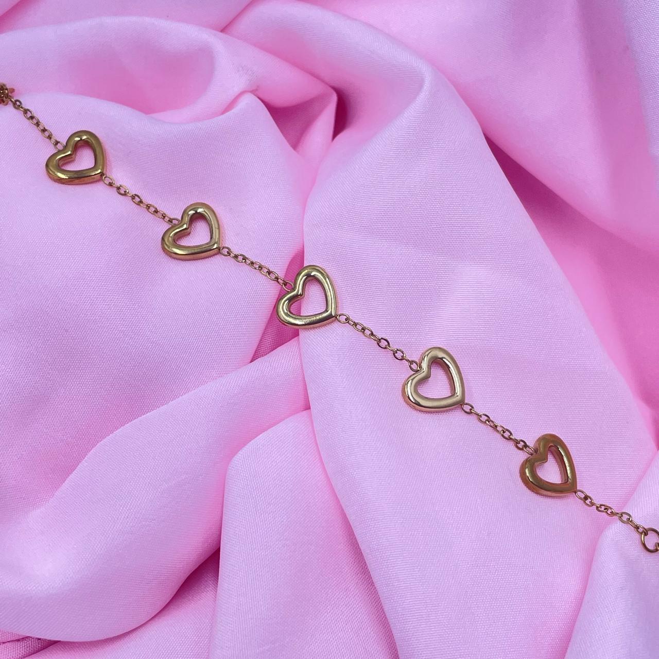 Heart Chain Bracelet