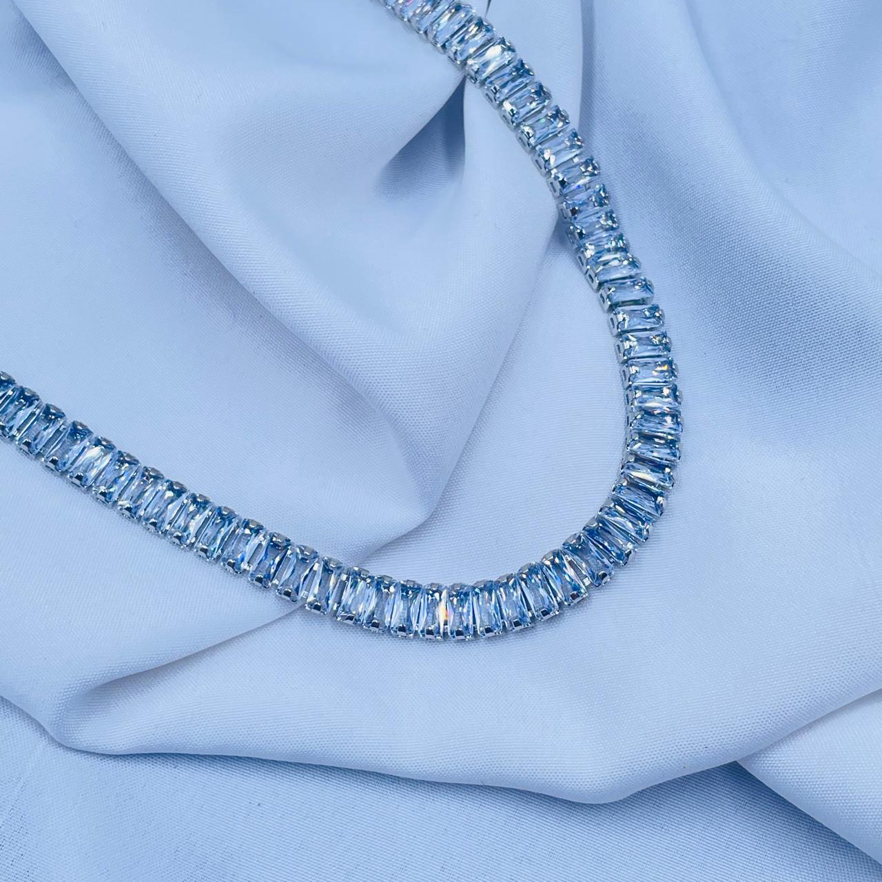 Silver Tennis Necklace