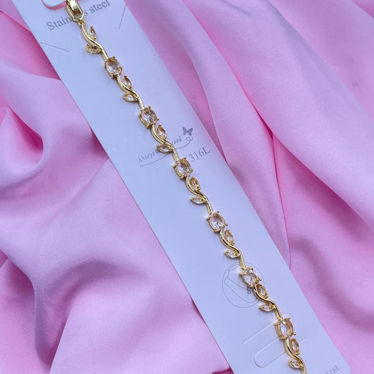 Tulip Sparkle Link Bracelet