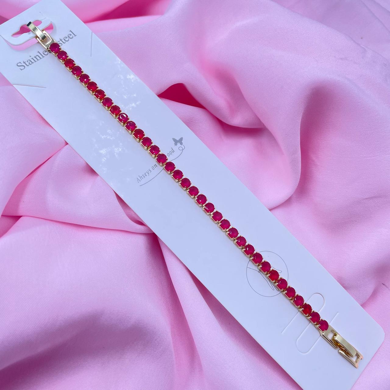 Grace Line Tennis Bracelet