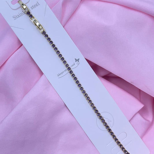 Crystal Flow Tennis Bracelet