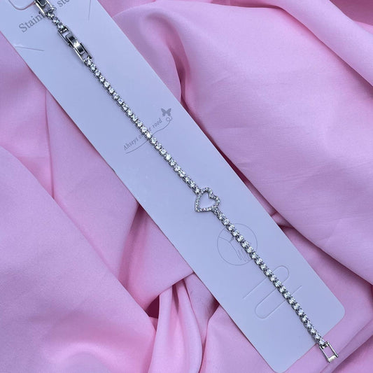 Glitter Row Tennis Bracelet