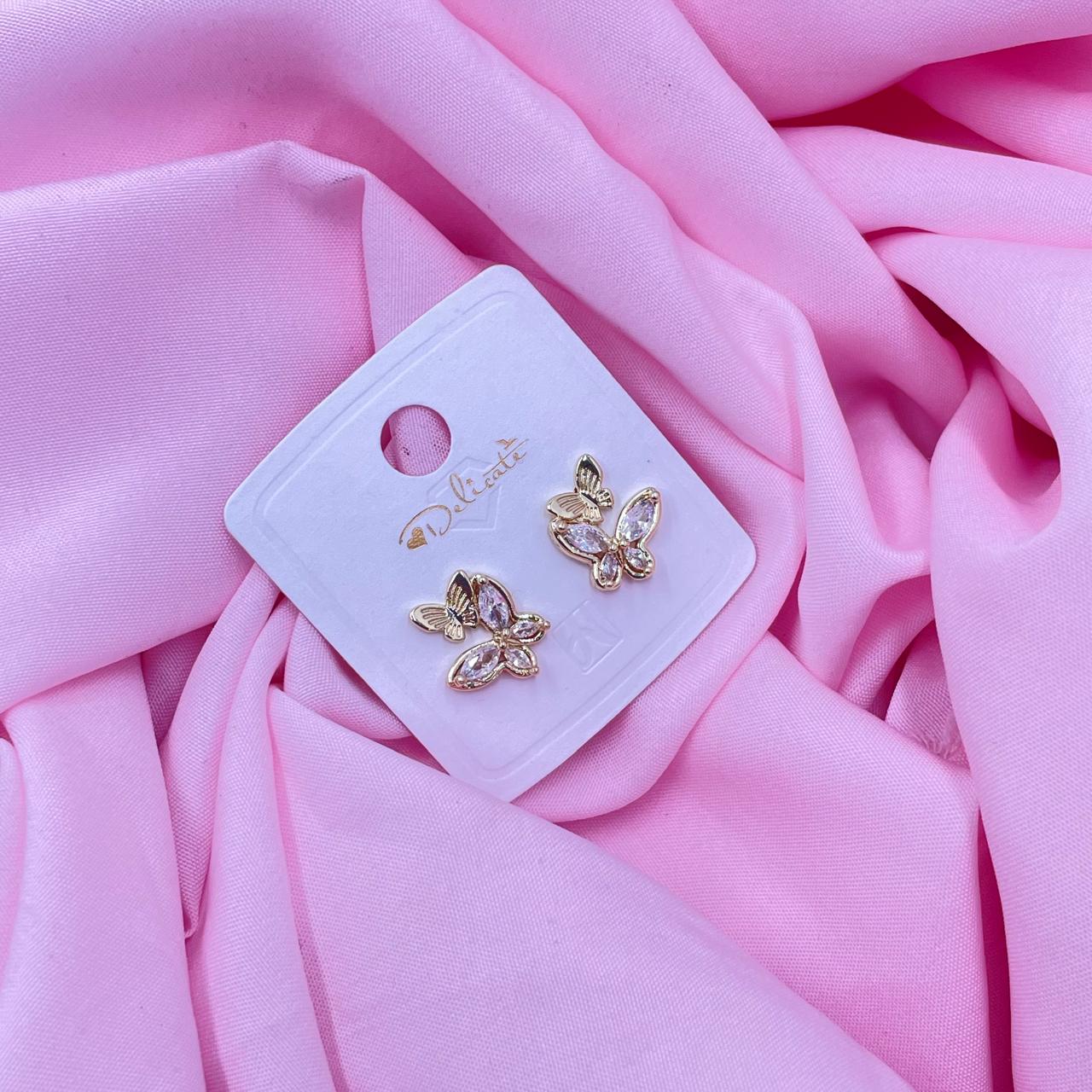 Golden Butterfly Earrings