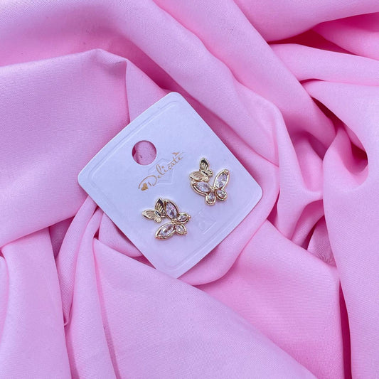 Golden Butterfly Earrings