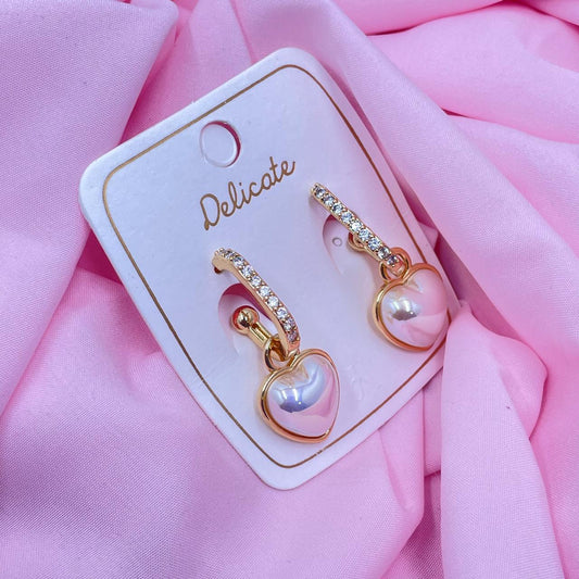 Golden Heart Earrings