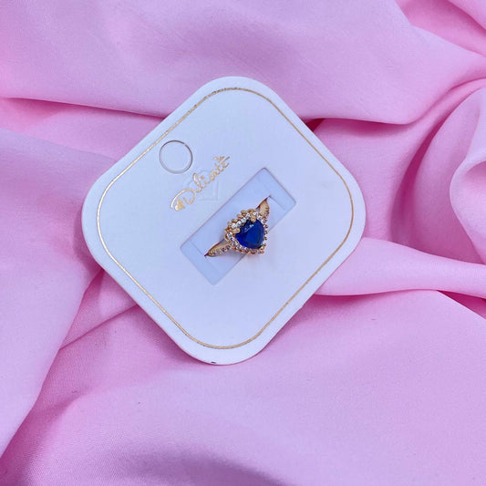 Blue Heart Ring