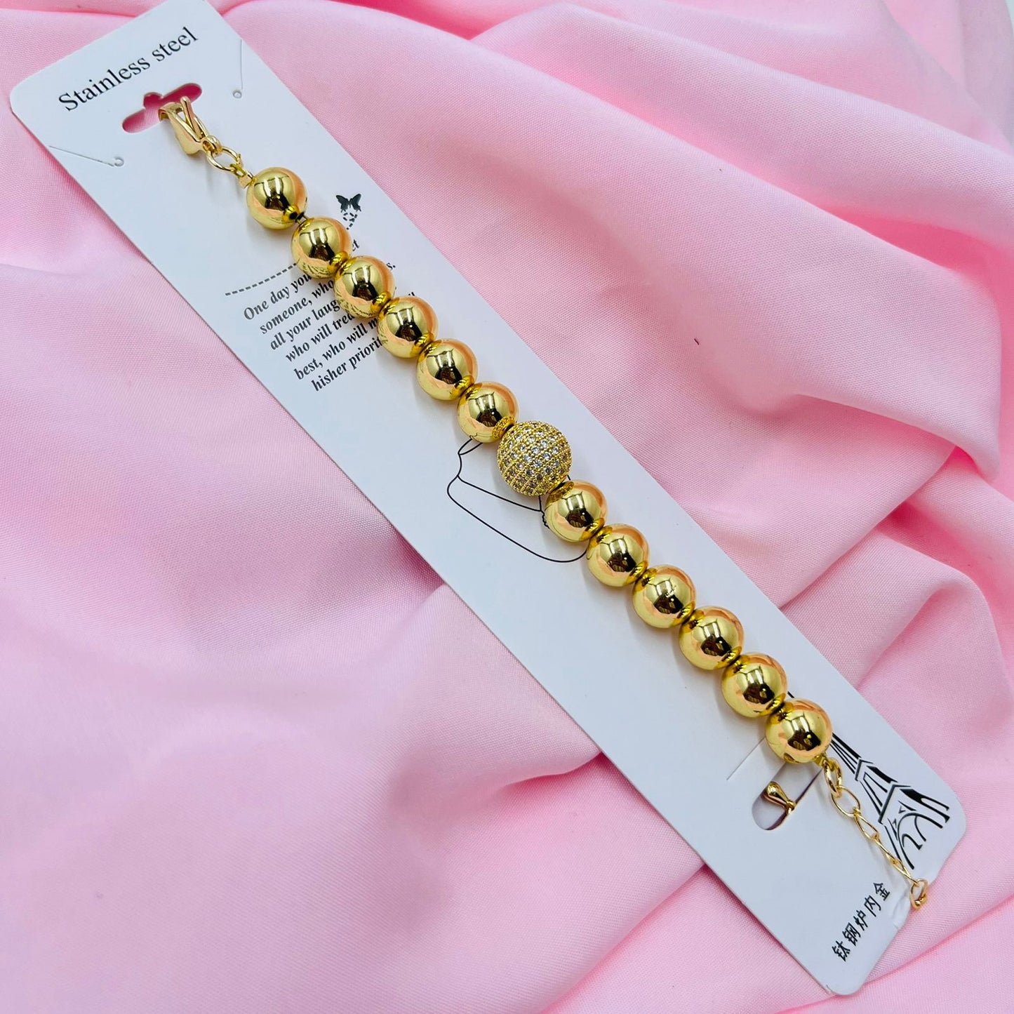 Sleek Pearl Chain Bracelet