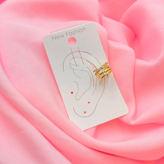 Golden Mirage Ear Cuff Earring