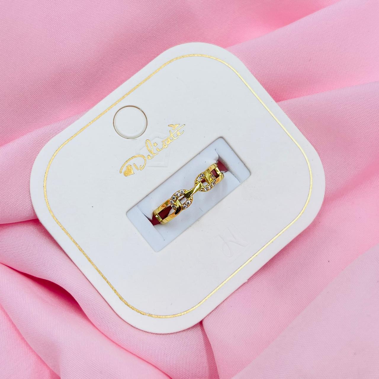 Golden Luxe Stud Ring