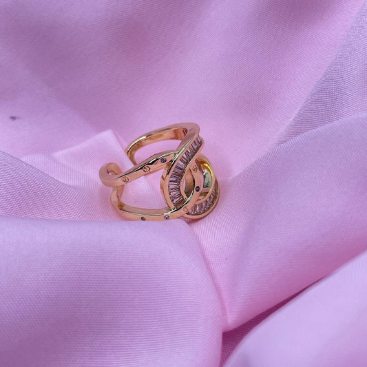 Golden Wave Ring