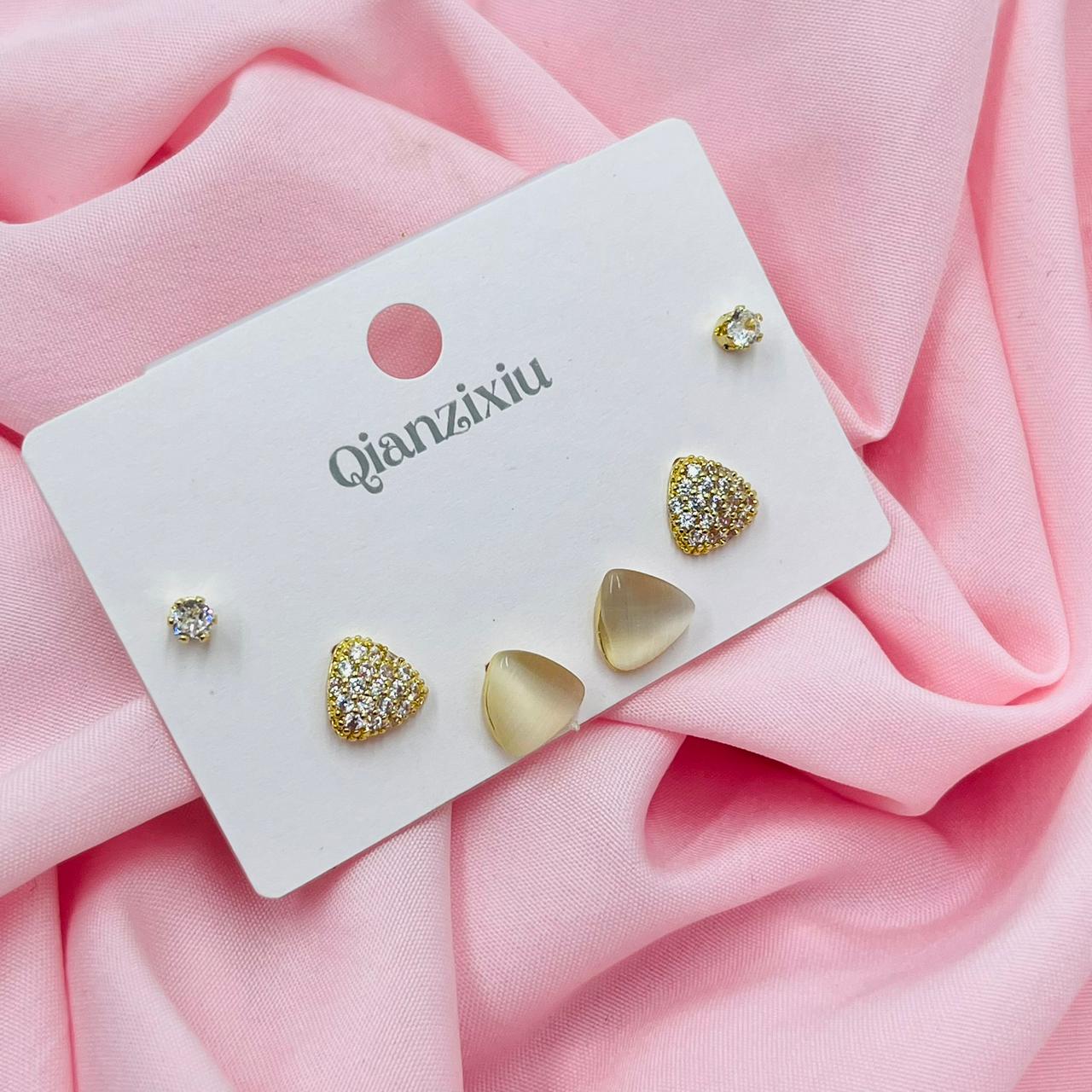 Charming Crystal Combo Earrings