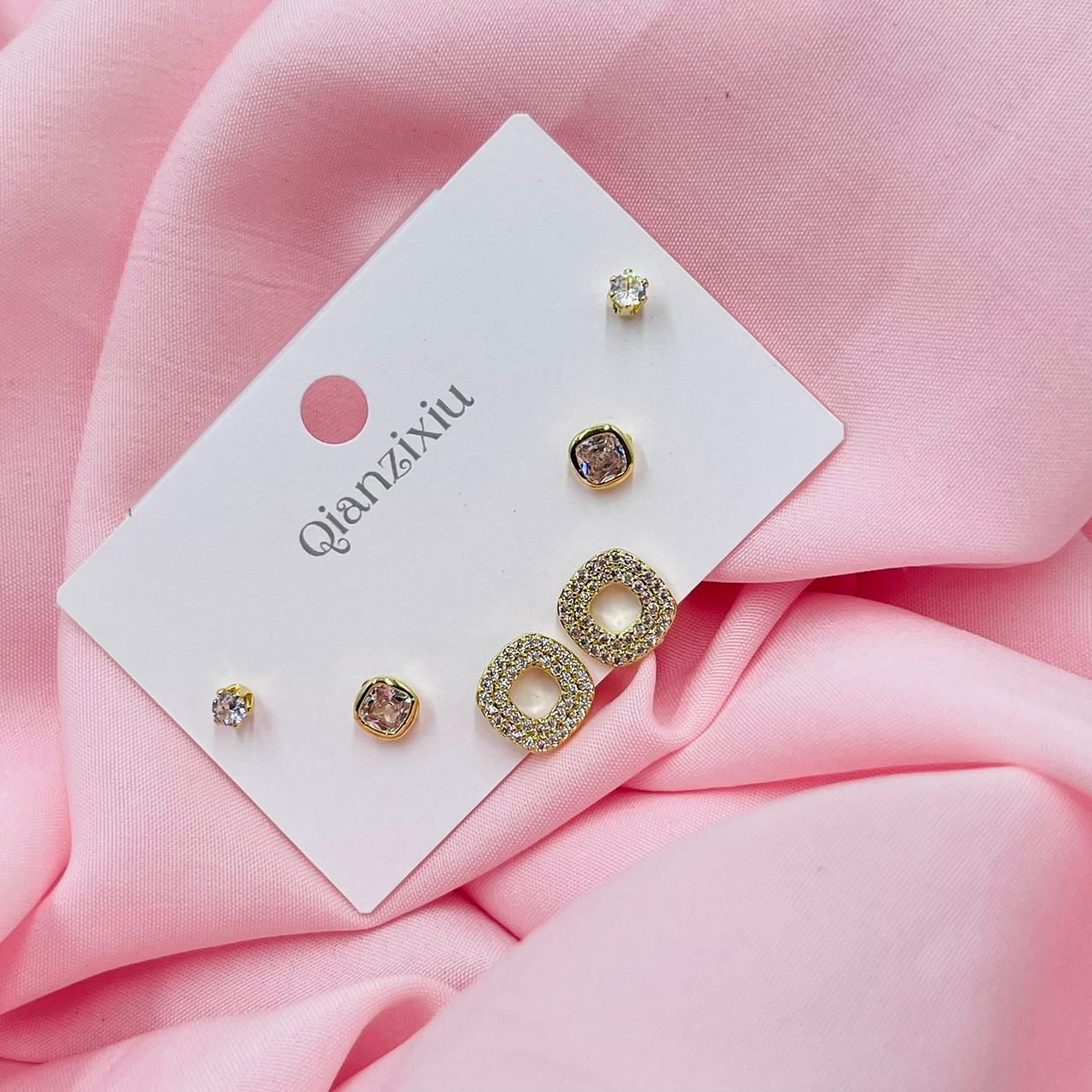 Princess Spark Combo Earrings