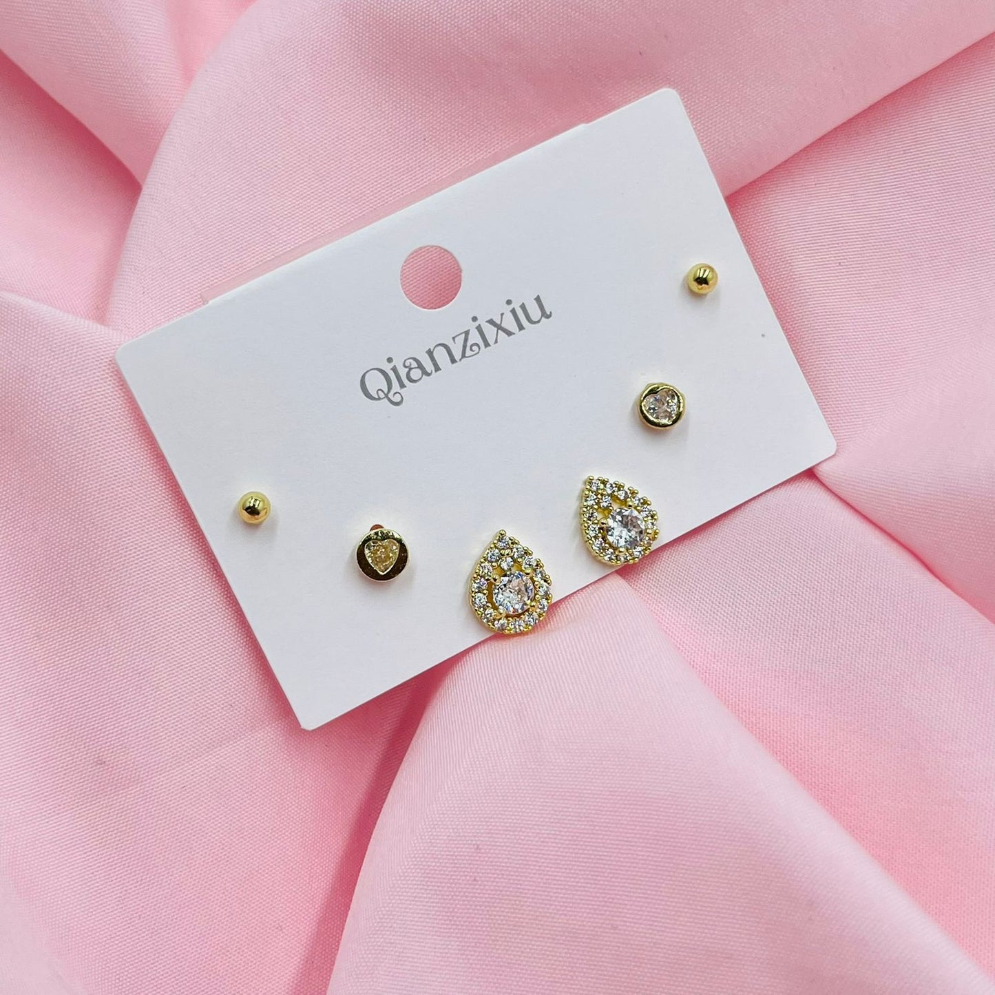 Glitter Pearl Combo Earrings
