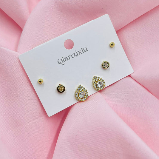 Glitter Pearl Combo Earrings