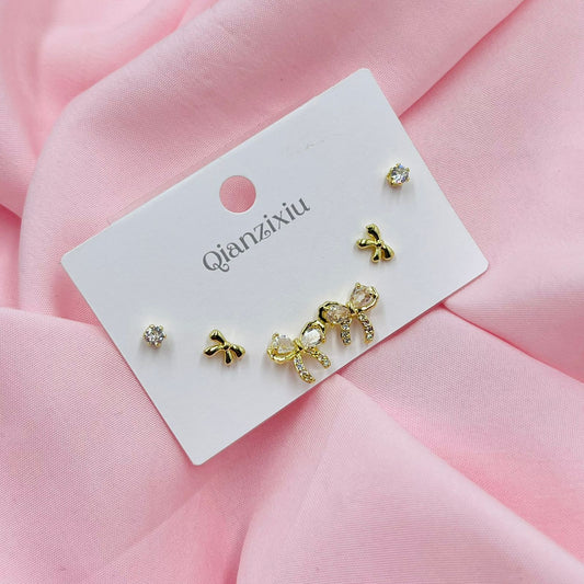 Gold Spark Combo Earrings