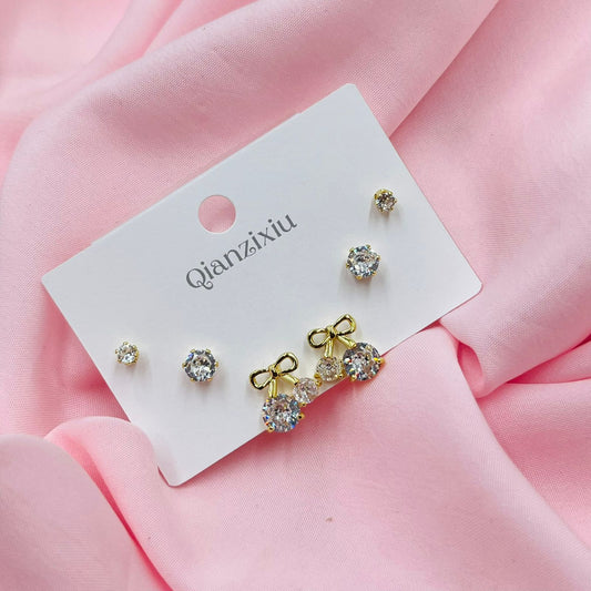 Golden Blossom Combo Earrings
