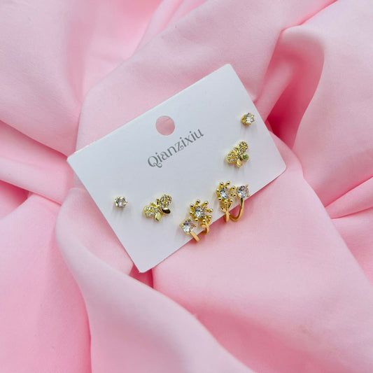 Moonstone Glow  Combo Earrings