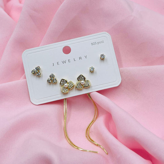 Dazzle Drop Combo Earrings