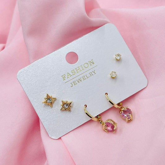 Sapphire Sweep Combo Earrings