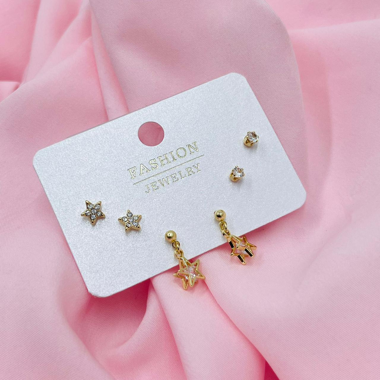Crystal Tide Combo Earrings