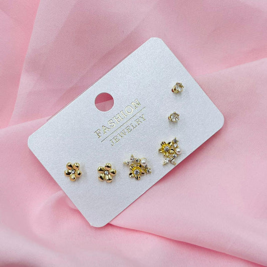 Rose Orbit Combo Earrings