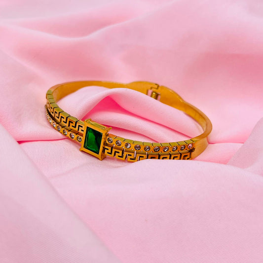 Green Stone  Kada Bracelet
