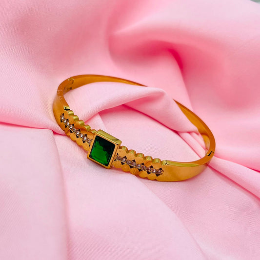 Golden Curb  Kada Bracelet