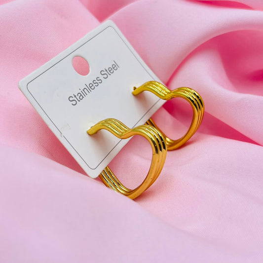 Heart Hoop Earrings