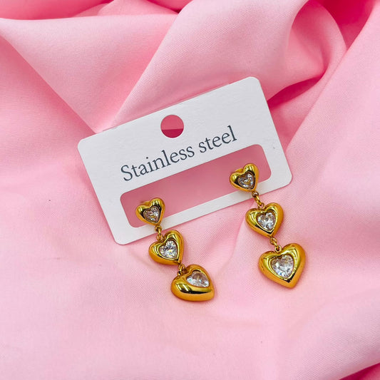 Floral Heart Earrings