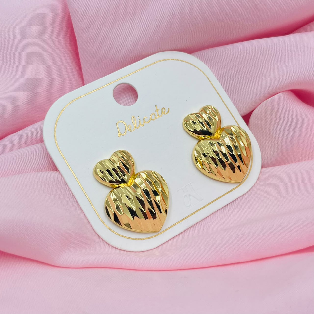 Golden Heart Earrings