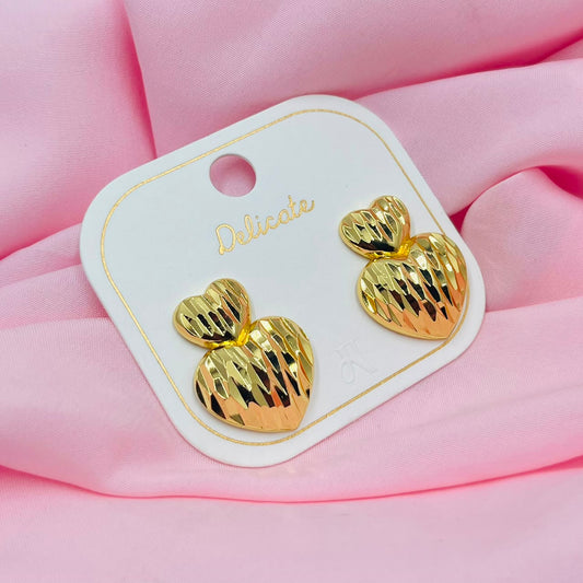 Golden Heart Earrings