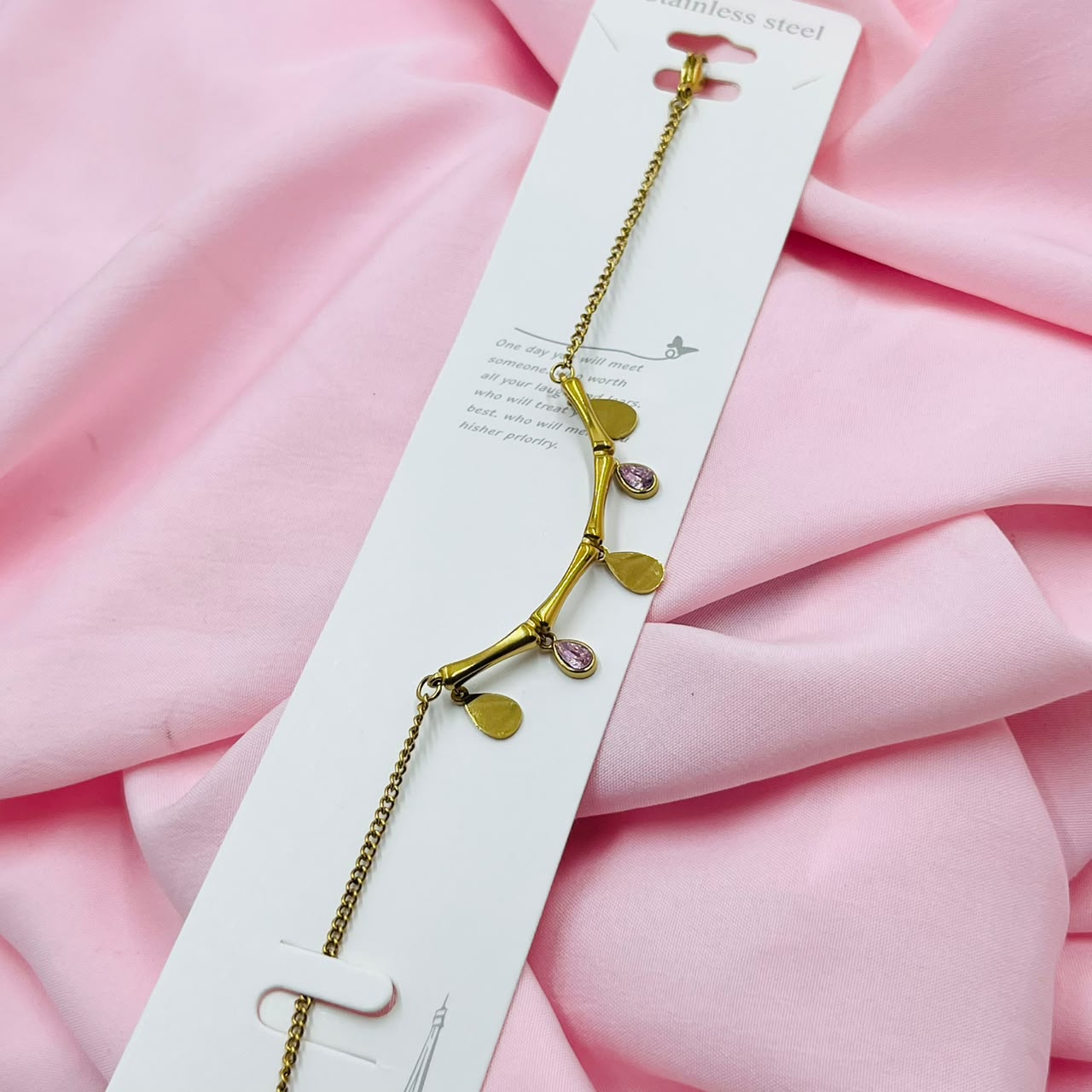 Pink Stone Bracelet