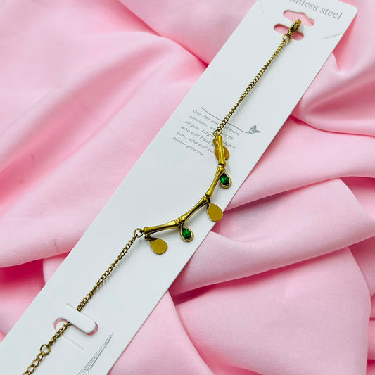 Emerald Drop Bracelet